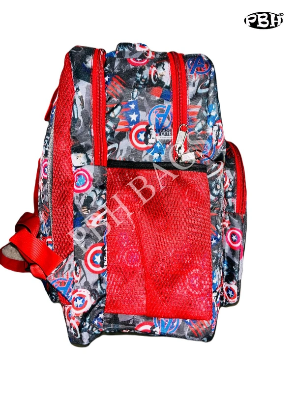 Pbh P043 Small Print Backpack - Gray, 14*12*5