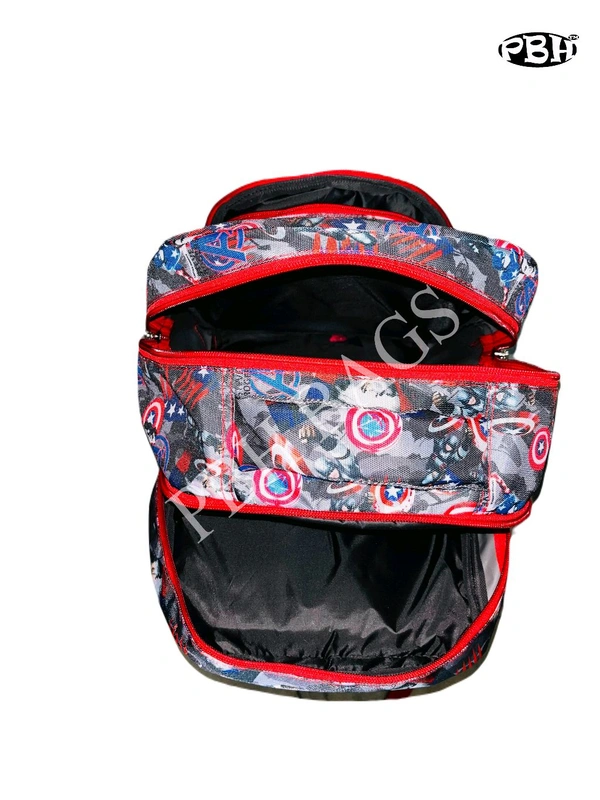 Pbh P043 Small Print Backpack - Gray, 14*12*5