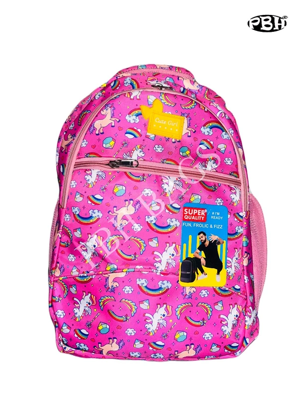 Pbh PBH P047 Print Backpack - Blush Pink, 18*14*6