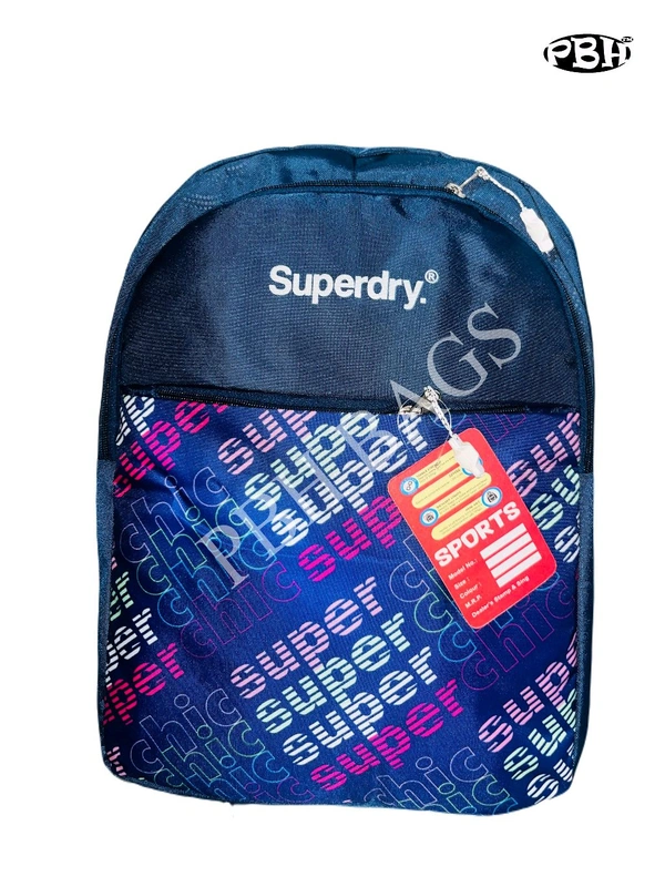 Pbh PBH P0 54 Print Backpack - Navy Blue, 18*14*7
