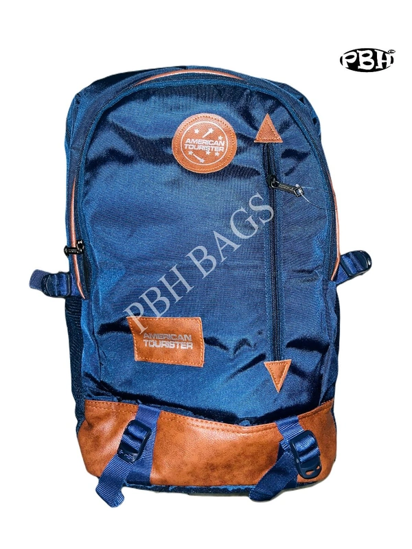 American Tourister  P056 American Tourister Heavy Laptop Backpacks - Navy Blue, 18*14*8