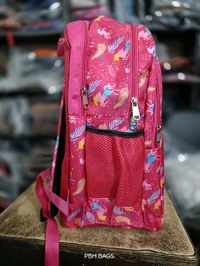 PBH P075 SCHOOL PRINTED BACKPACK - 18*14*7, Pink Flamingo