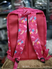 PBH P075 SCHOOL PRINTED BACKPACK - 18*14*7, Pink Flamingo