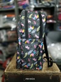 PBH P075 SCHOOL PRINTED BACKPACK - 18*14*7, Black