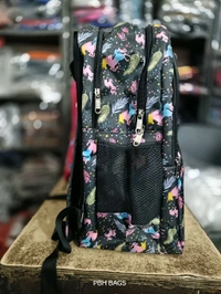 PBH P075 SCHOOL PRINTED BACKPACK - 18*14*7, Black