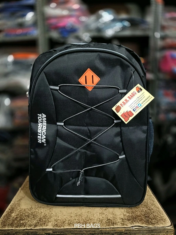 American Tourister PBH P099  18*14*6 LAPTOP POCKET BACKPACK - Black, 18*14*6