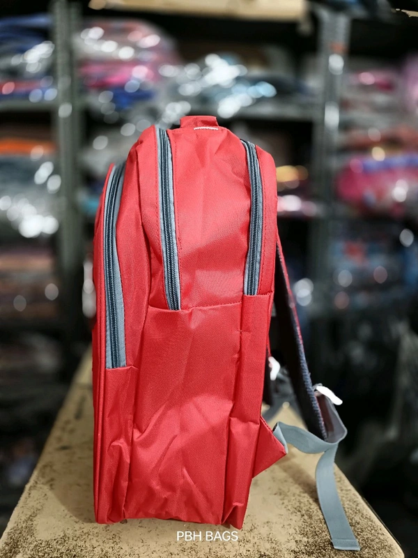 American Tourister PBH P099  18*14*6 LAPTOP POCKET BACKPACK - Red, 18*14*6