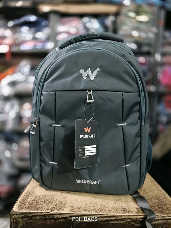 WILDCRAFT PBH P0106 LOWER PADDED LAPTOP POCKET SOFT 18*14*7 BACKPACK - 18*14*7, Nobel