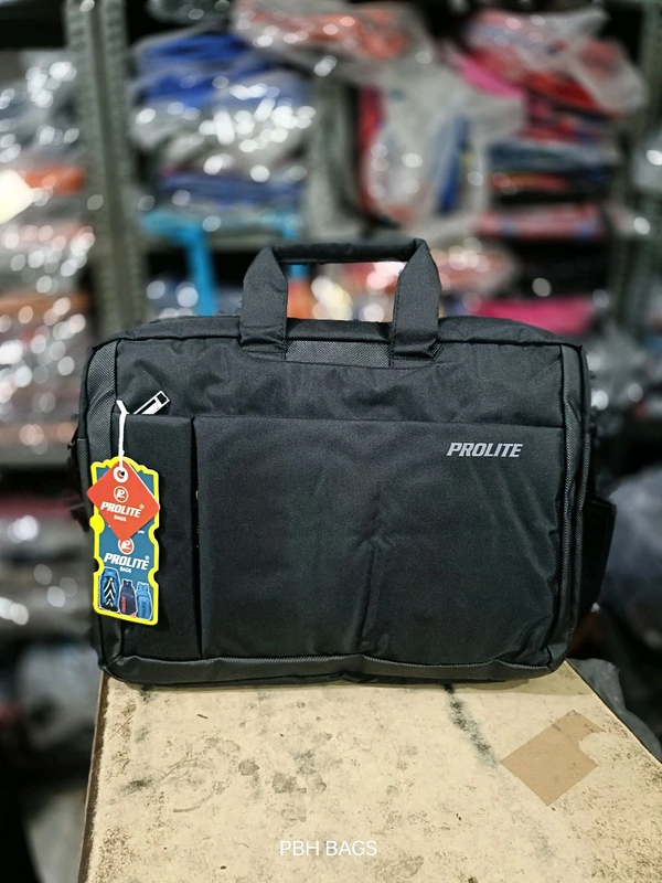 Prolite Pbh P0138 18*16*6 Smart Pockets Fully Padded Laptop Bags - Black, 18-16-6 Inches