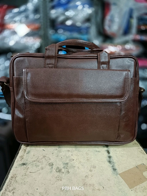 Pbh P0139 18-16-6 Fully Padded Reakson Laptop Bags - Brown, 18-16-6 Inches