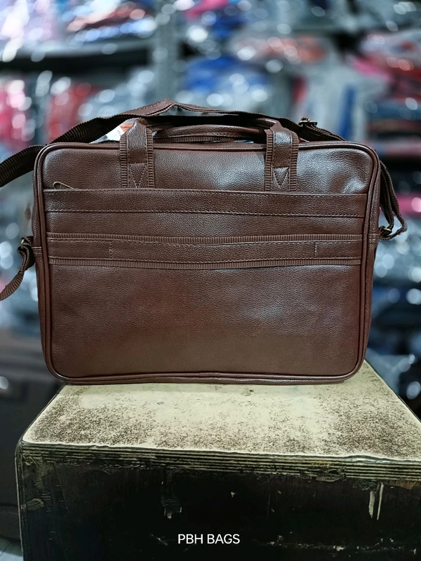 Pbh P0139 18-16-6 Fully Padded Reakson Laptop Bags - Brown, 18-16-6 Inches
