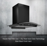 KAFF MAINZ DHC 60/75/90 Kitchen Chimney - 90cm, Black