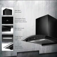 KAFF MAINZ DHC 60/75/90 Kitchen Chimney - 90cm, Black