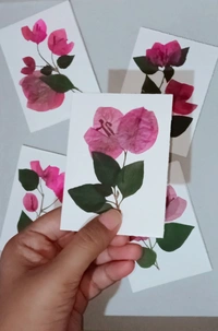 Dry Flowers Art Greeting Card - 5