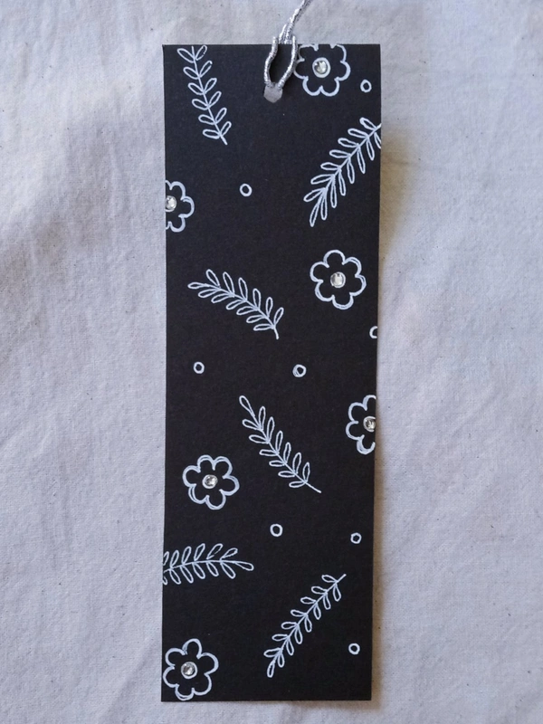 Art Black BookMarks - B, 2 × 6 inch