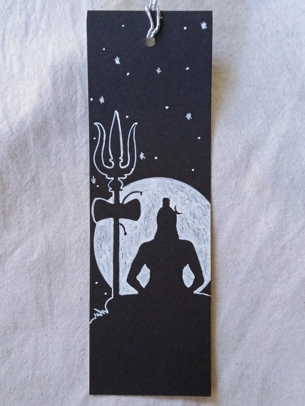 Art Black BookMarks - C, 2 × 6 inch
