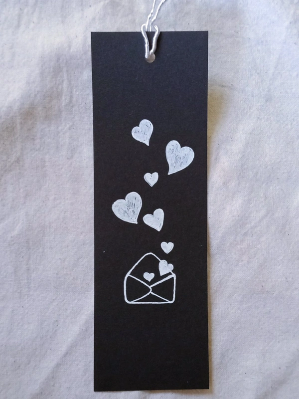 Art Black BookMarks - G, 2 × 6 inch