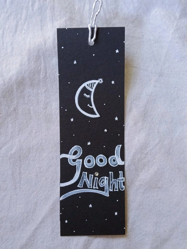 Art Black BookMarks - H, 2 × 6 inch