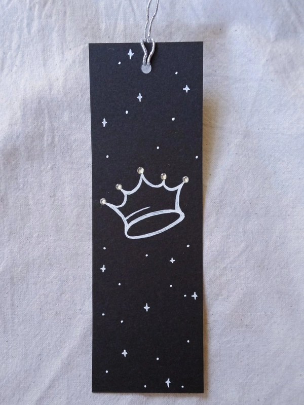 Art Black BookMarks - I, 2 × 6 inch