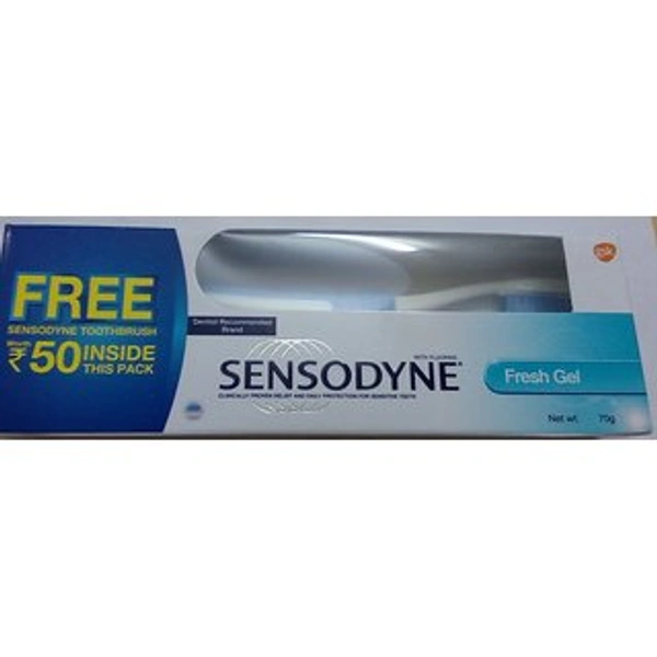 Sensodyne Fresh Gel Toothpaste,150g,Free Toothbrush