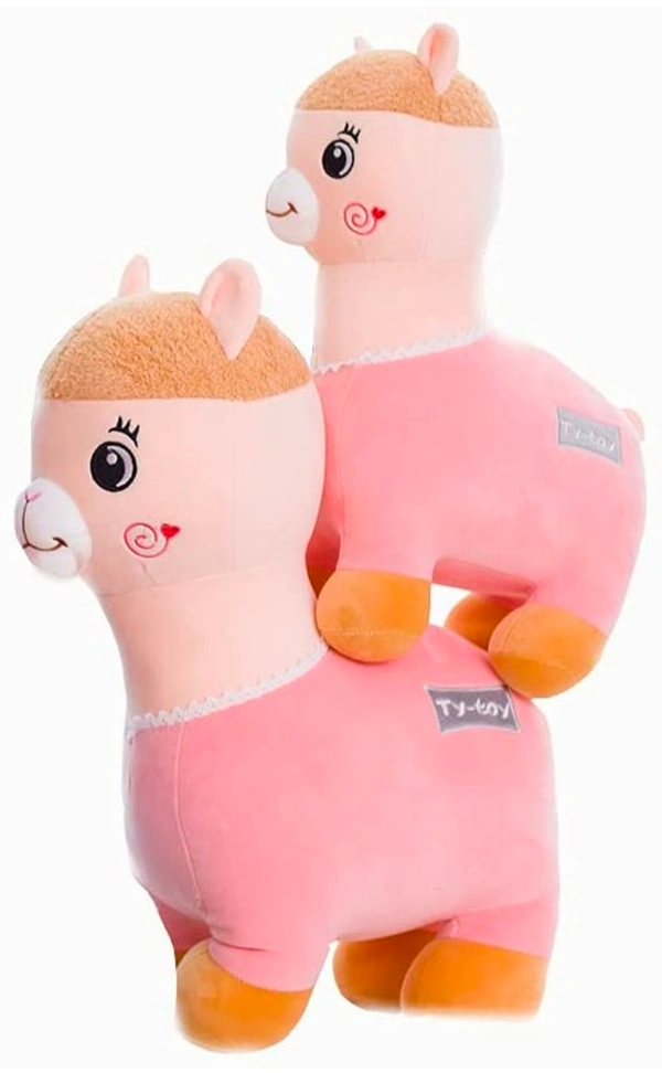 Chubby Lovely Alpaca Llama Plush Toy Animal Stuffed Animal Dolls Soft Plush Sheep for Kids Girls Birthday Gifts  - Multicolour, 40cm