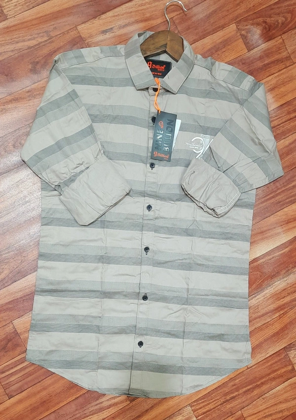 Casual Shirt Strip - Maroon, L