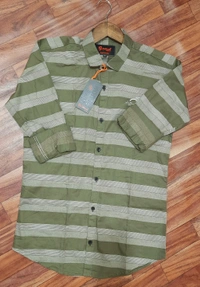 Casual Shirt Strip - Maroon, L
