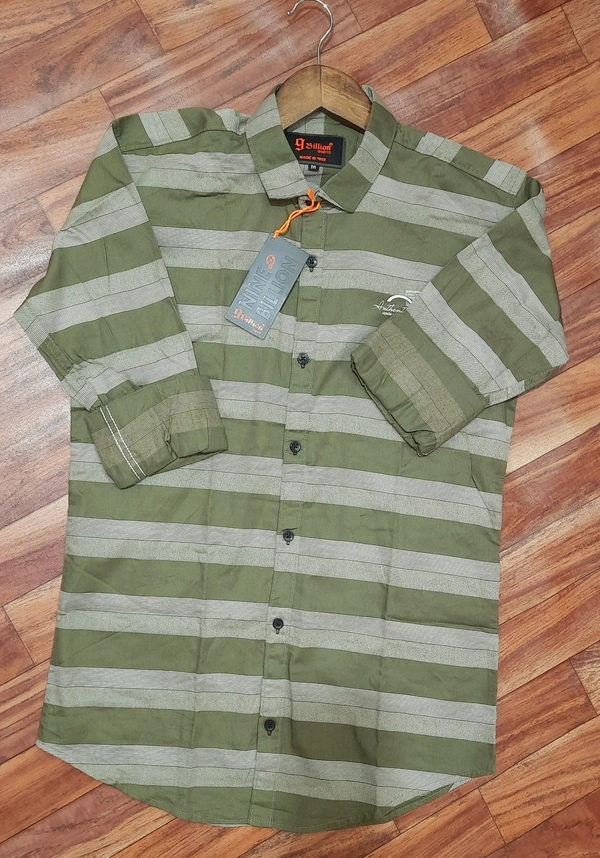 Casual Shirt Strip - Maroon, L