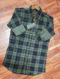 Indigo Check Shirt - Green, M