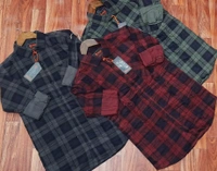 Indigo Check Shirt - Green, L