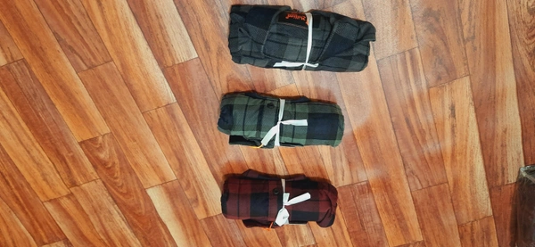 Indigo Check Shirt - Black, XL