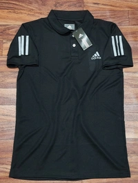 Adidas Dryfit Collar T-Shirt - sky blue, M