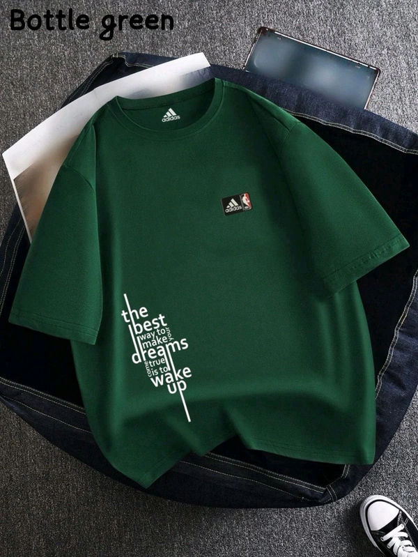 Round Neck Drop Shoulder Tshirt* - L40