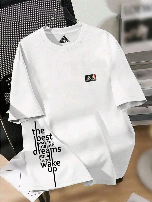 Round Neck Drop Shoulder Tshirt* - L40