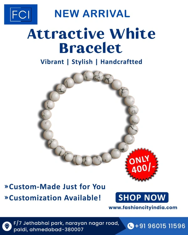 White Attractive Bracelet