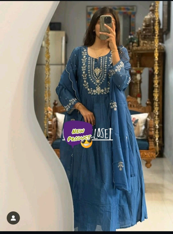 Printed Floral Kurta And Duppata Set 2 - XL