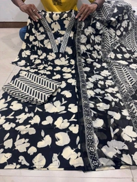 Embroidery Cotton Suit 1 - XL