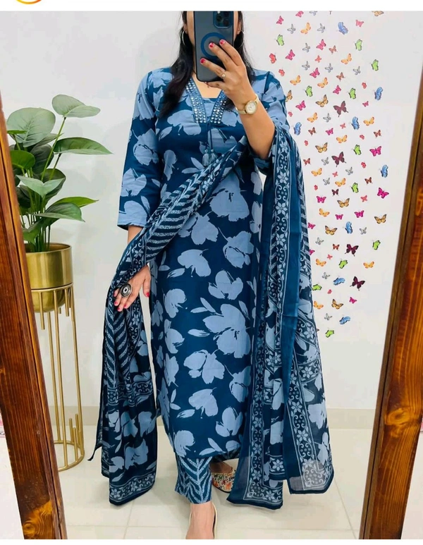 Embroidery Cotton Suit 2 - M