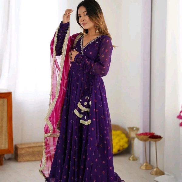 Anarkali Gown And Duppata 2 - M