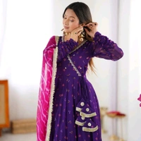 Anarkali Gown And Duppata 2 - XL