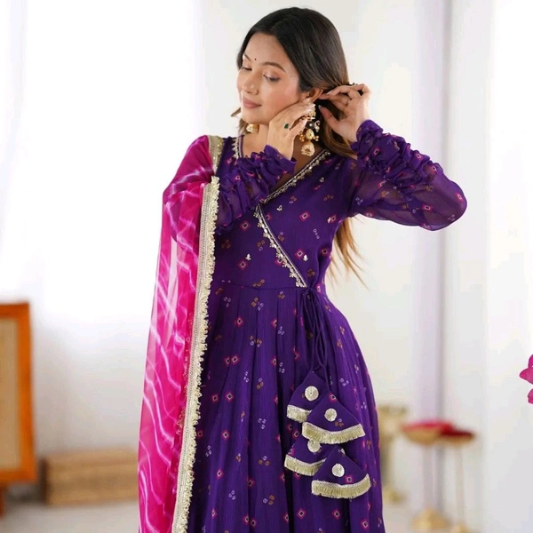 Anarkali Gown And Duppata 2 - XL