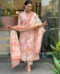 Embroidery Work Anarkali Kurta Set