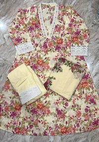 Embroidery Work Anarkali Kurta Set