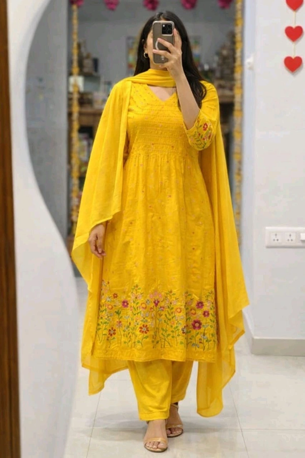 Pure Mul Cotton Kurta Set