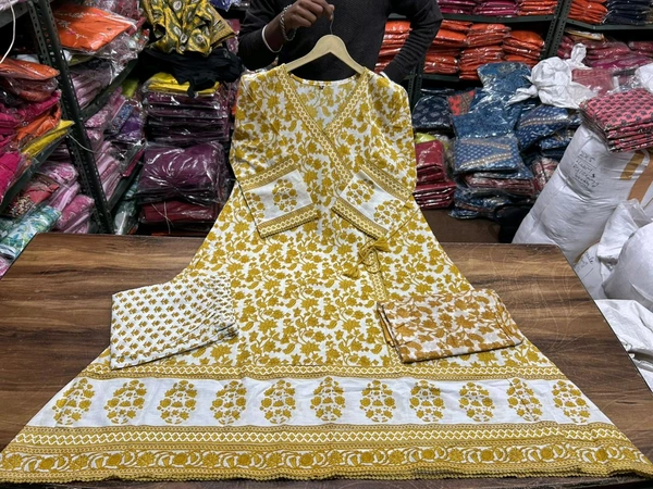 Angrakha Anarkali Kurta Set