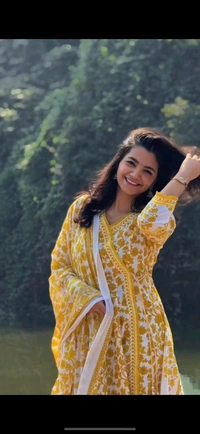 Angrakha Anarkali Kurta Set