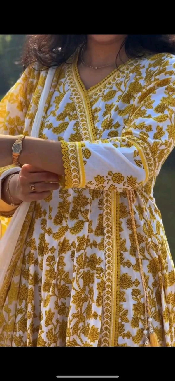 Angrakha Anarkali Kurta Set