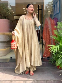 Viscose Chanderi Kurta Set