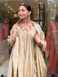 Viscose Chanderi Kurta Set