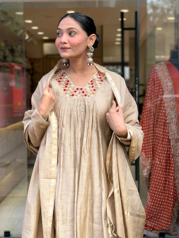Viscose Chanderi Kurta Set
